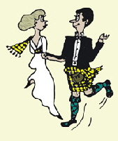 Two Dancers in Formal Dress